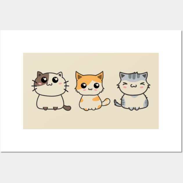 Cute cats Wall Art by Vintage Dream